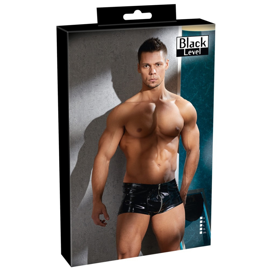 Boxer WINKY Effet Vinyle Noir