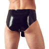 Slip en latex avec étui pénien perlé