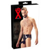 Slip en latex avec étui pénien perlé