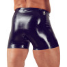 Boxer long en latex avec étuis pénien et anal