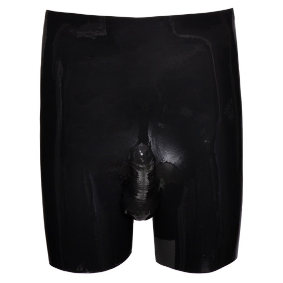 Boxer long en latex avec étuis pénien et anal