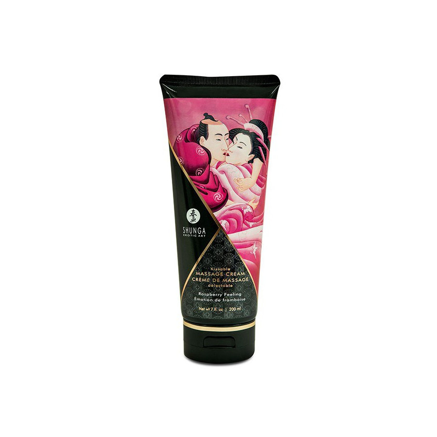 Crème de massage Comestible Emotion FRAMBOISE - 200ml