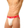 Jockstrap Fukker Blanc et Rouge