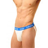 Jockstrap Fukker Blanc et bleu