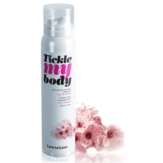 Mousse de massage crépitante Tickle My Body Fleur de Cerisier 150ml