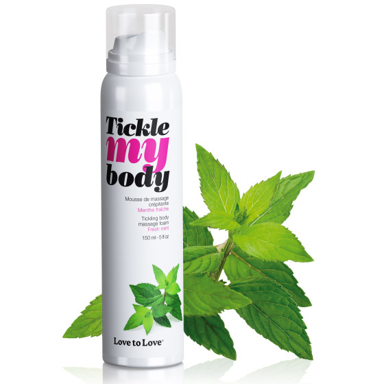 Mousse de massage crépitante Tickle My Body Menthe 150ml