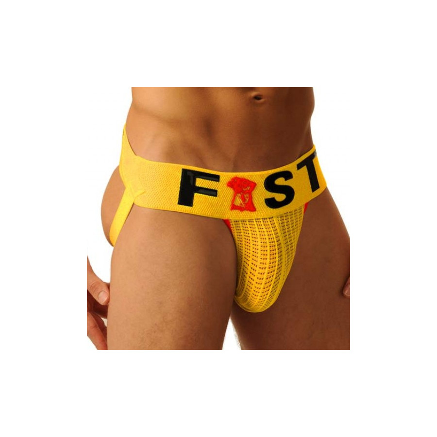 Jockstrap Fist Logo Jaune Jockstrap Fist Logo Jaune