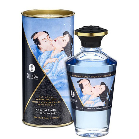 Huile de massage Chauffante Aphrodisiaque - Frisson COCO 100 mL 