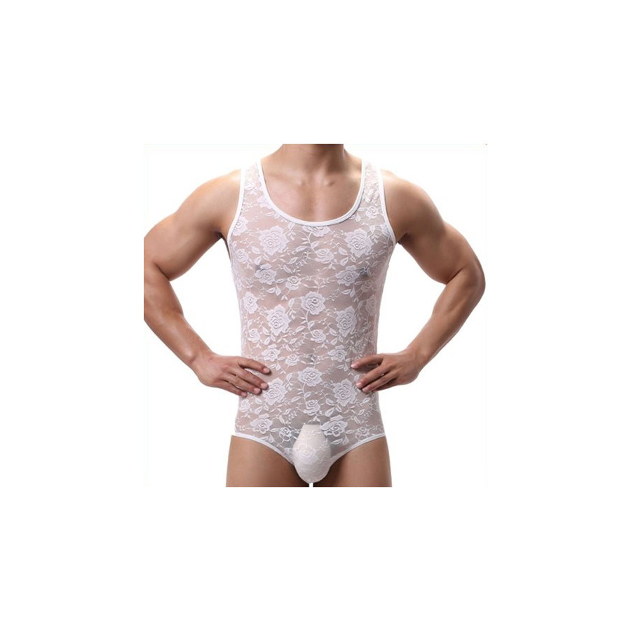 Combi Dentelle TEDDY Blanc