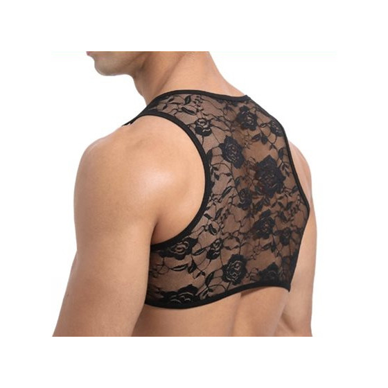 Crop court Dentelle Noir