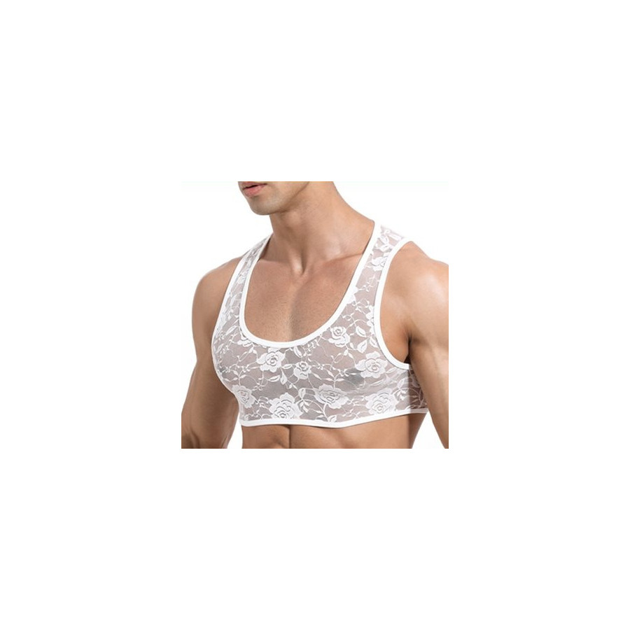 Crop Dentelle Blanc