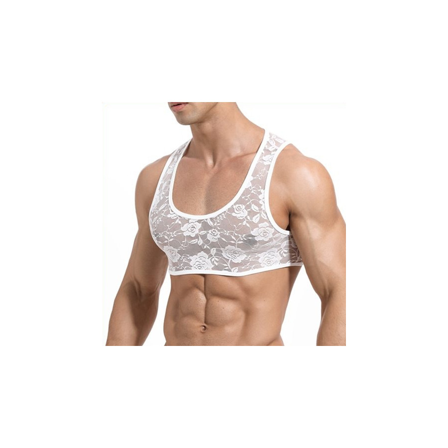 Crop Dentelle Blanc