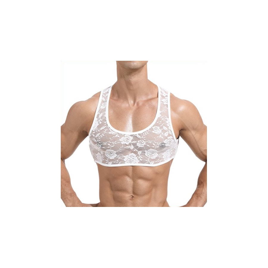 Crop Dentelle Blanc