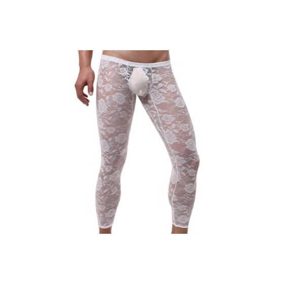Caleçon dentelle sexy Blanc