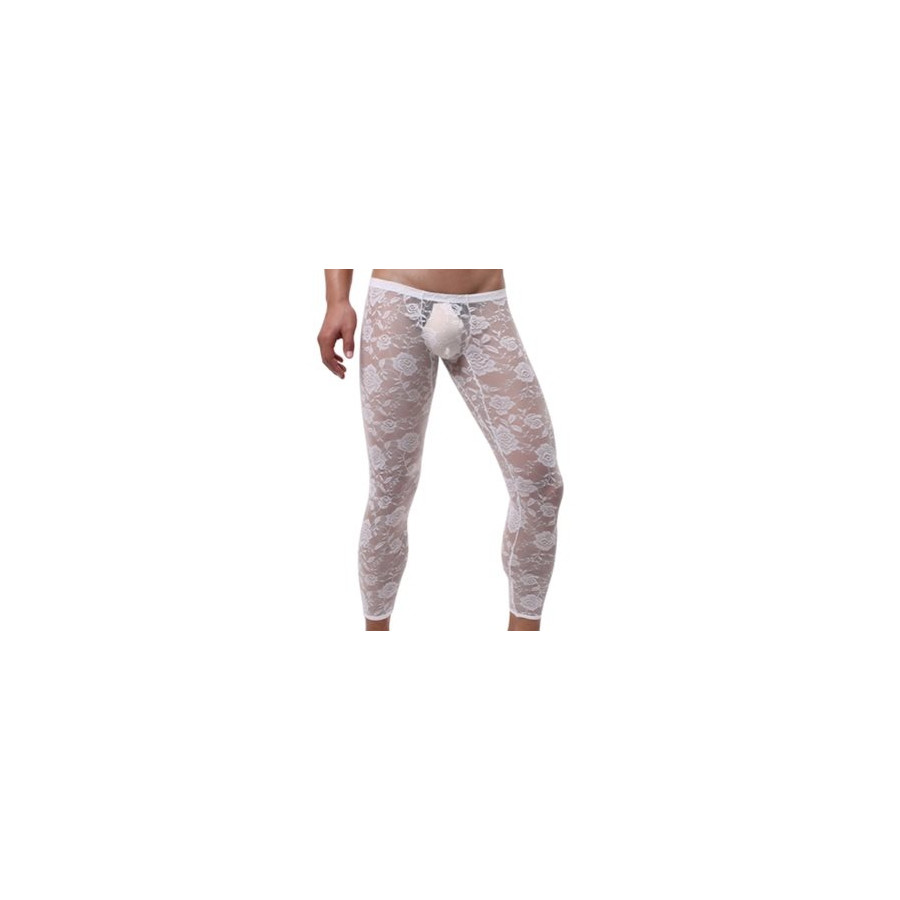 Caleçon dentelle sexy Blanc