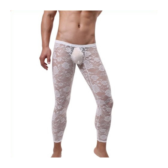 Caleçon dentelle sexy Blanc