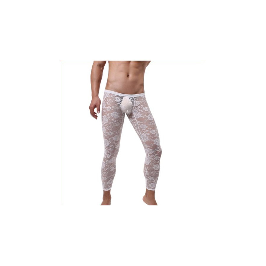 Caleçon dentelle sexy Blanc