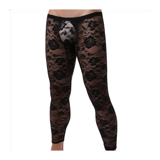 Caleçon dentelle sexy Noir
