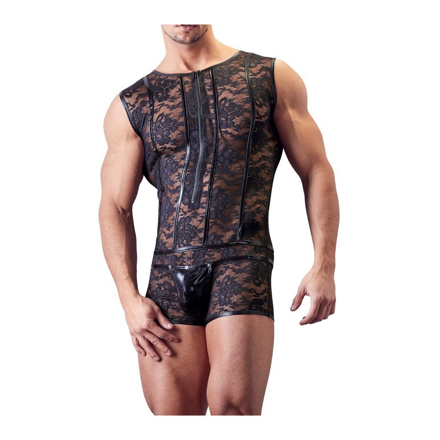 Body Dentelle LACE FLOWER Noir