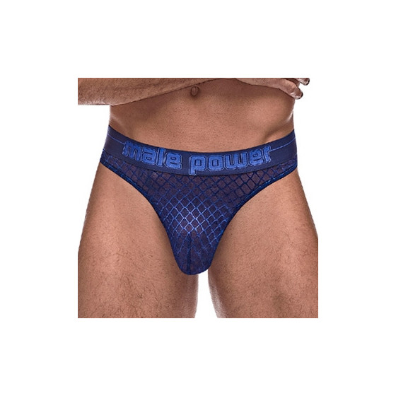 Thong DIAMOND MESH Bleu