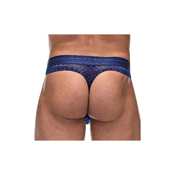 Thong DIAMOND MESH Bleu