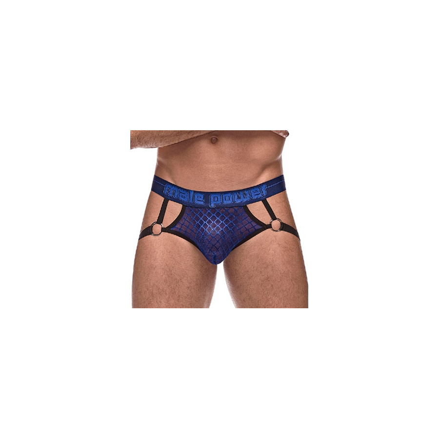 Jockstrap DIAMOND MESH Bleu