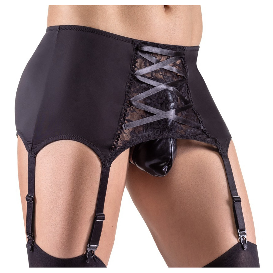 Porte-Jarretelles Homme Belt Lace Noir