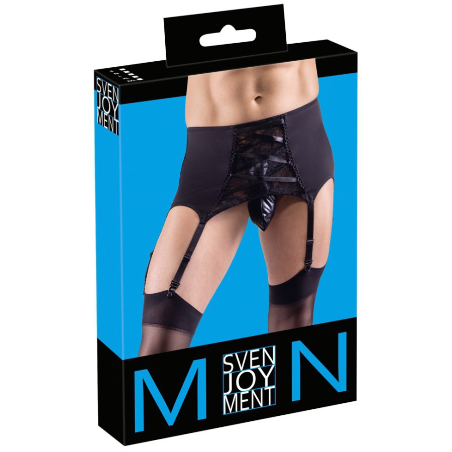 Porte-Jarretelles Homme Belt Lace Noir