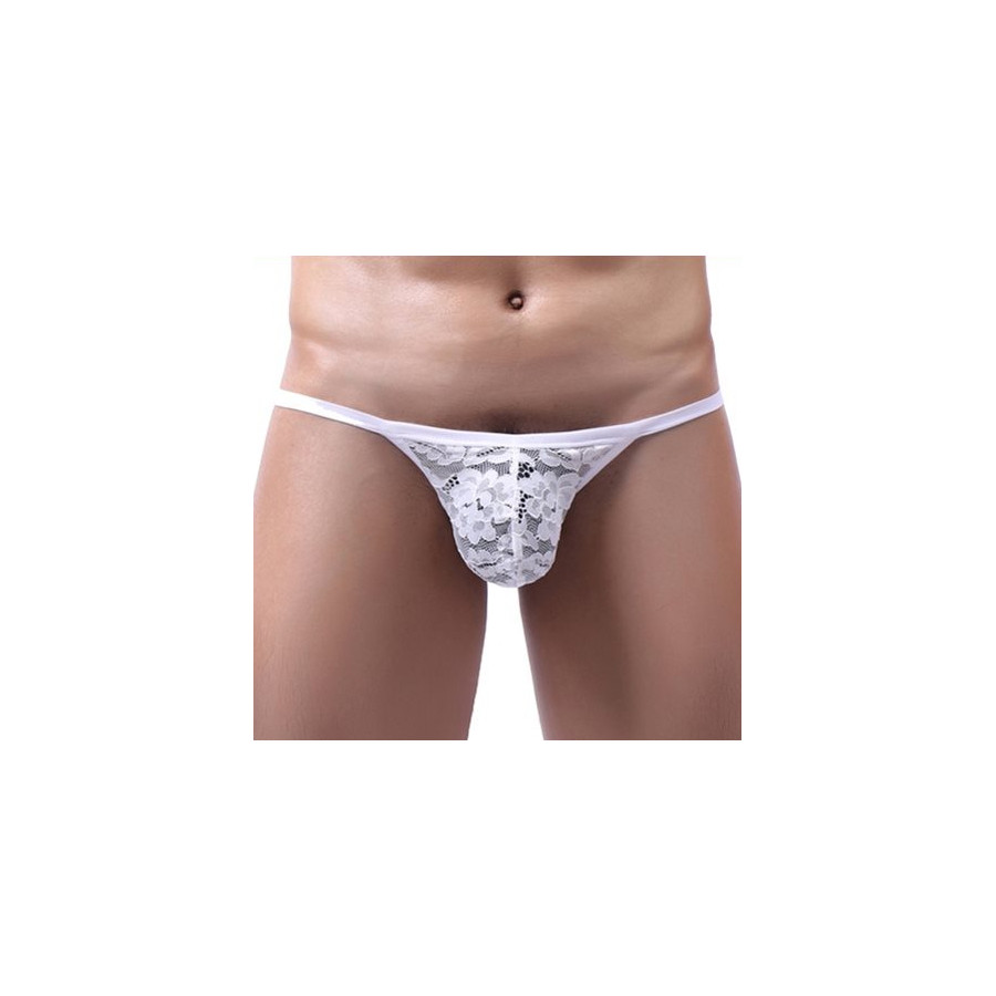 String Dentelle Osta Blanc