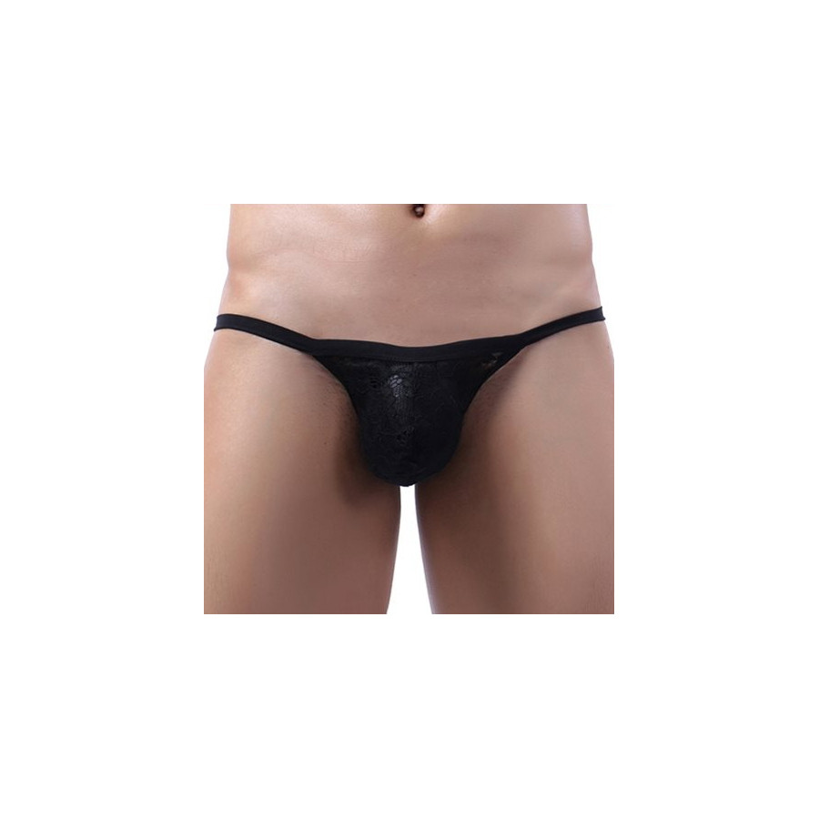 String Dentelle Osta Noir