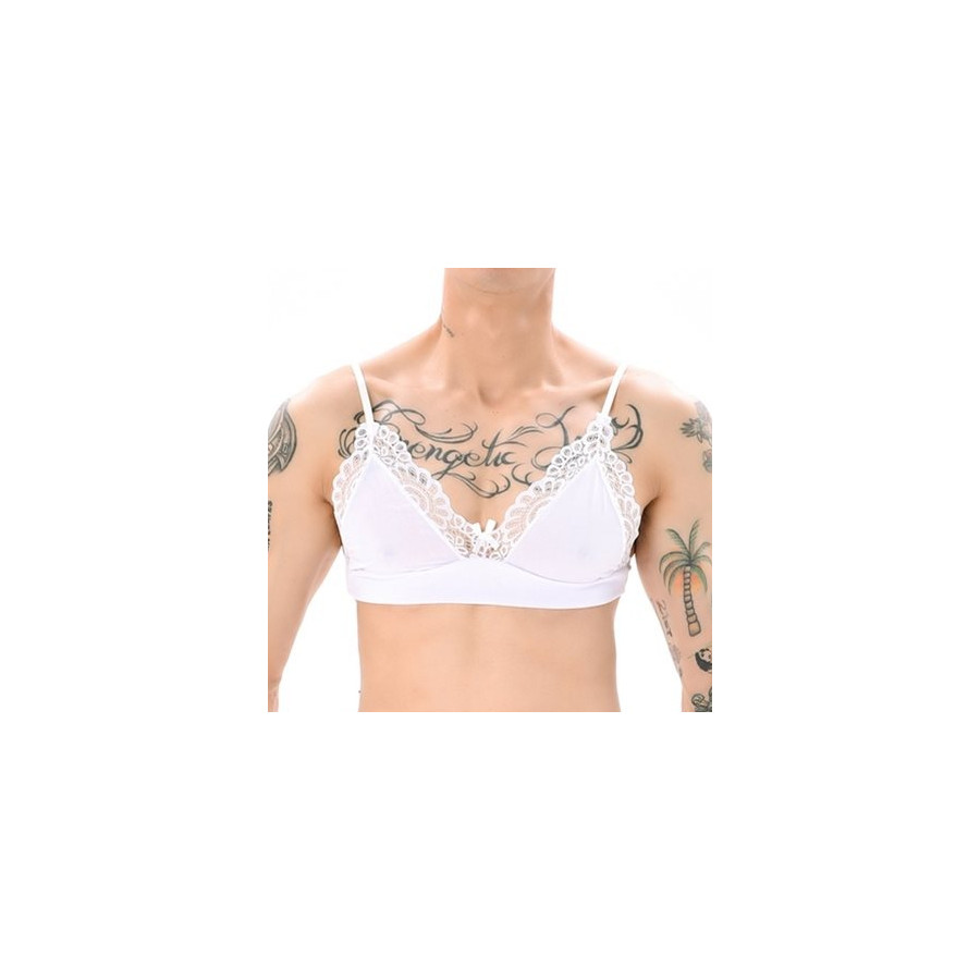 Soutien-Gorge Lace Border Blanc