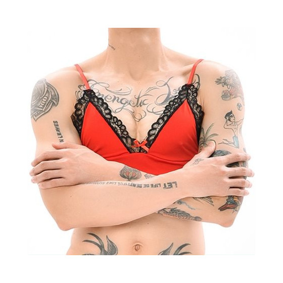 Soutien-Gorge Lace Border Rouge-Noir