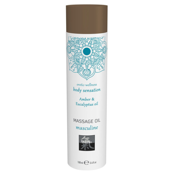 Huile de massage Masculine Ambre & Eucalyptus 100mL