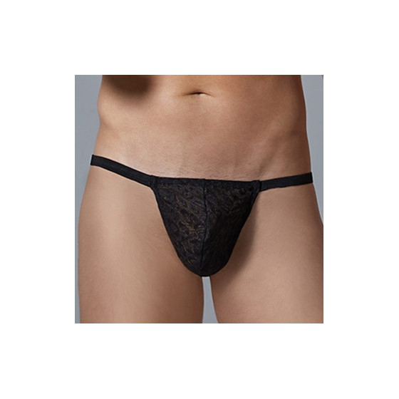 G-string Dentelle Leopard Allure Noir