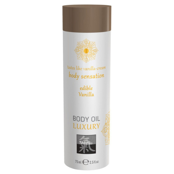Huile de massage Comestible - VANILLE 75ml
