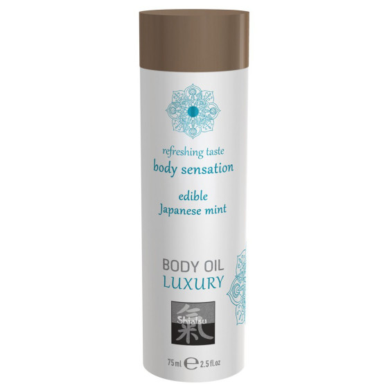 Huile de massage Comestible - MENTHE JAPONAISE 75ml