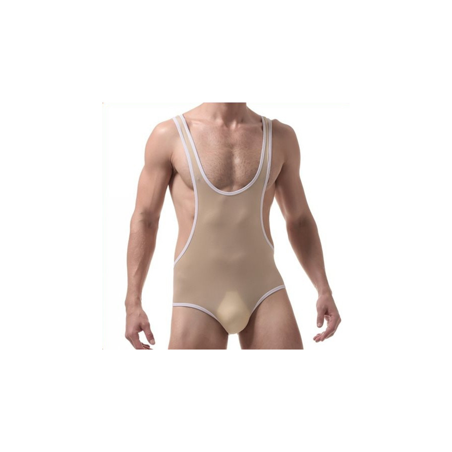 Body Singlet Fin Ivoire-Blanc