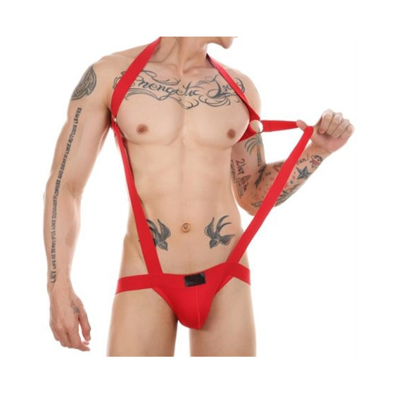 Jock Harnais élastique Suspensor Rouge