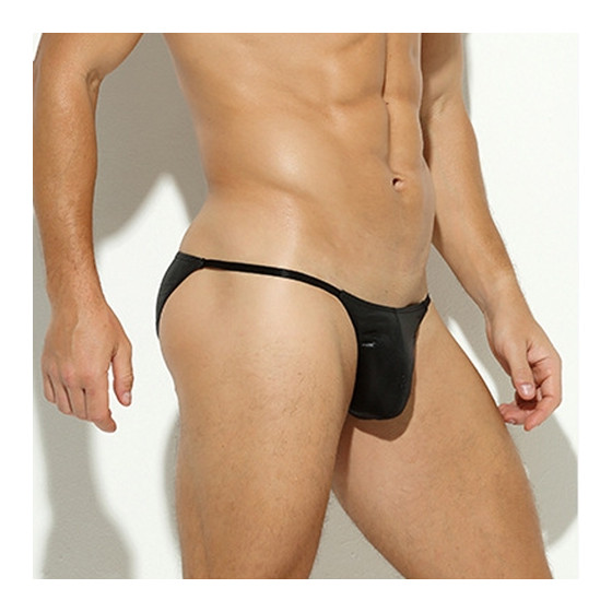 Slip sexy Shiny Line Noir