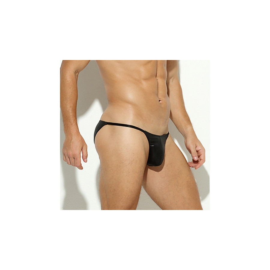 Slip sexy Shiny Line Noir