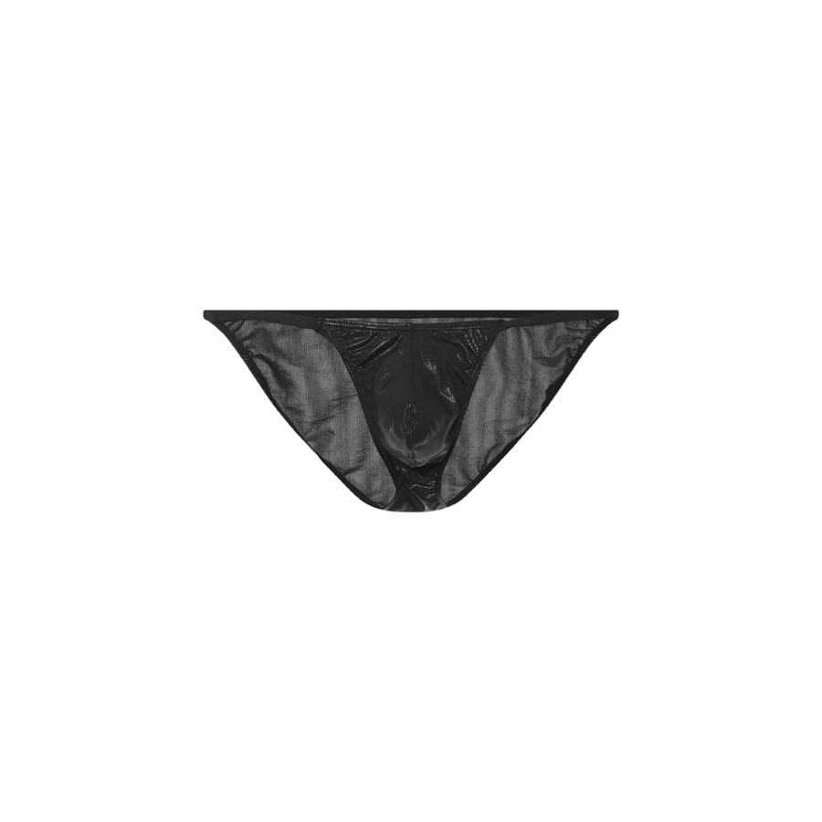 Slip sexy Shiny Line Noir