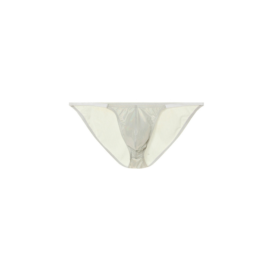 Slip sexy Shiny Line Argenté