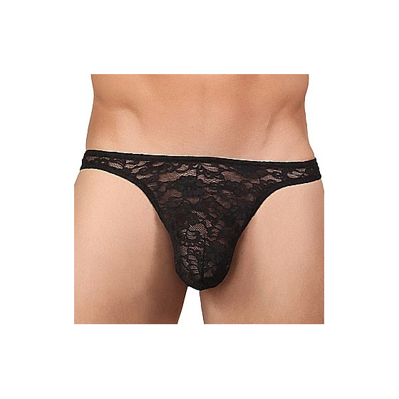 String Dentelle BONG THONG Noir