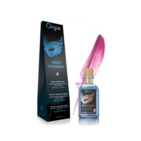 Huile de massage Embrassable SEXY THERAPY Barbe à papa 100ml
