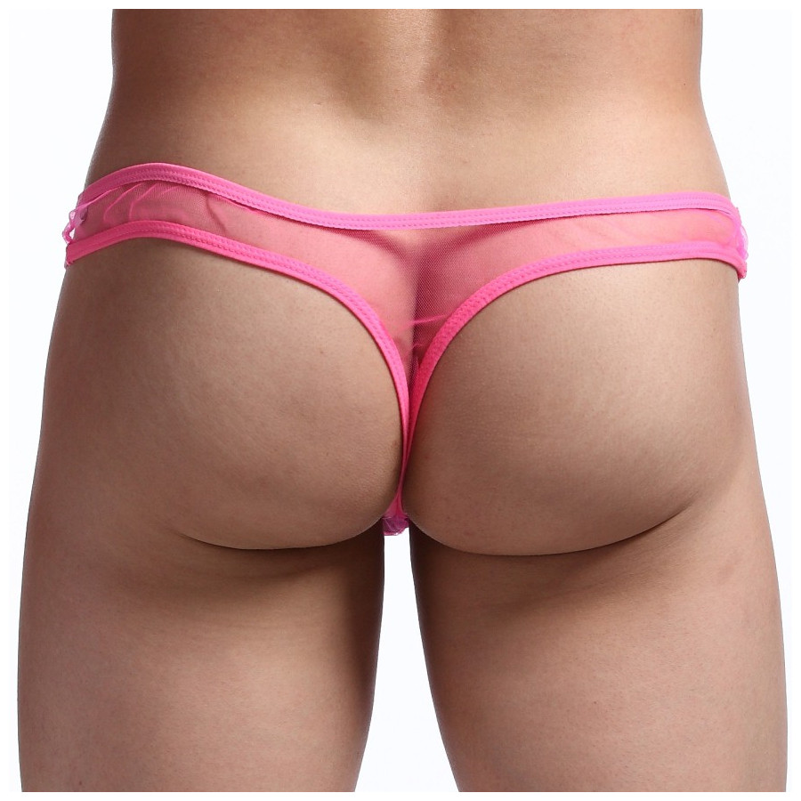  String Tulle Transparente Rose