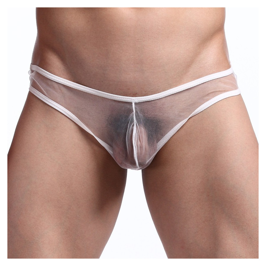 String Tulle transparente Blanc