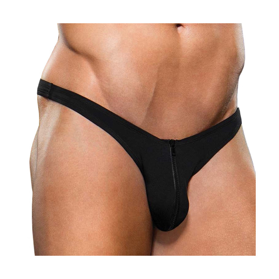 String Zipper Noir