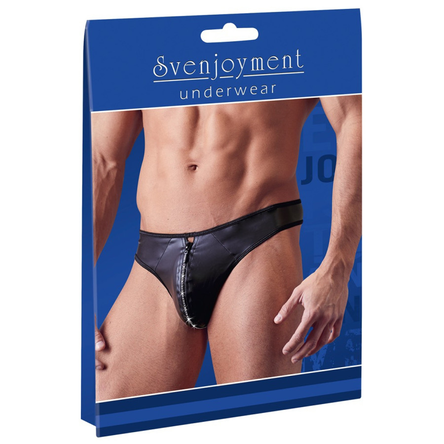 String Zip Fetish Noir