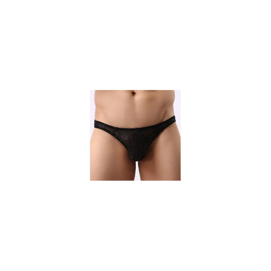 String Dentelle MANKINI Noir
