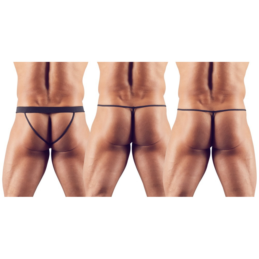 Lot de 3 strings JOY Noirs